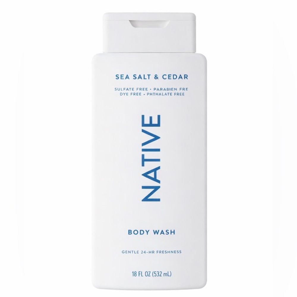 Native Sea Salt & Cedar Body Wash - Clean Beauty Hydration